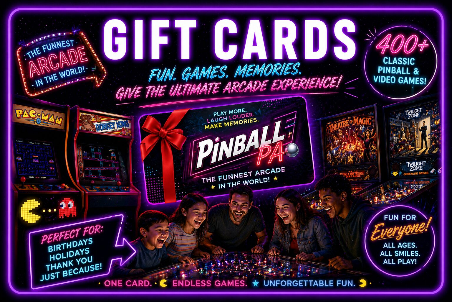 Pinball PA Gift Cards Pinball PA Gift Cards